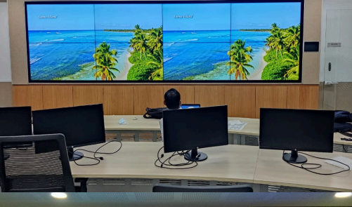 Digital signage display with vibrant visuals for effective branding.